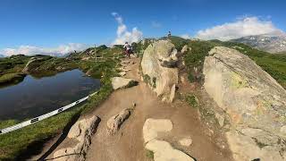 Glacier Trail FULL RUN Aletsch Arena Switzerland MTB [upl. by Eycats]