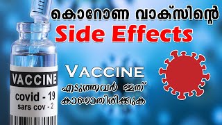 Side Effects of the Vaccine as per Fact Sheets Moderna Janssen Pfizer Covishield Covaxin [upl. by Eellek432]