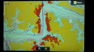 Lowrance HDS124g radar chart with point1 calibrated properly [upl. by Let]