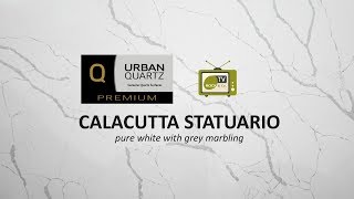 Calacutta Statuario  new quartz worktop material by Urban Quartz  Rock amp Co [upl. by Audun]