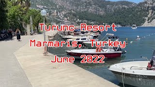 Walking Tour of Turunc Resort Marmaris Turkey [upl. by Aettam810]