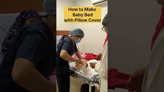 How to make Baby Bed Pillow Cover baby newborn youtubeshorts [upl. by Inglis]