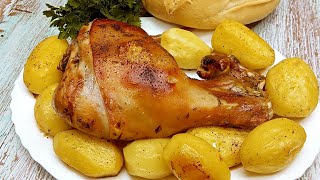 💥 Pierna o Paletilla de Cochinillo al Horno con patatas Súper Crujiente [upl. by Brout]