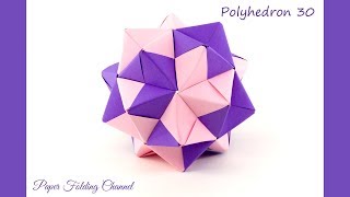 How to make 3D star Polyhedron 30 [upl. by Odnalra101]