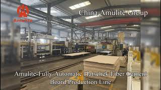 Amulite Fully Automatic Hatschek Fiber Cement Board Production Line [upl. by Moon]