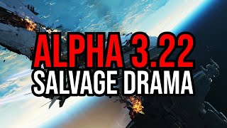 Star Citizen Alpha 322 Salvage Drama  Its Too Basic [upl. by Clie]