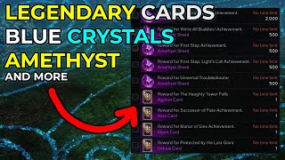 Achievements are IMPORTANT Get Amethyst Shards Legendary Cards and Blue Crystals  Lost Ark Guide [upl. by Shuma]