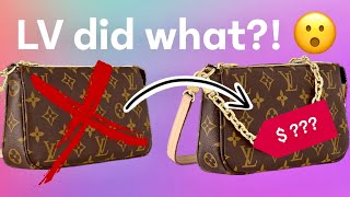 NEW vs OLD Louis Vuitton Pochette Accessoires  See the Totally Redesigned Bag [upl. by Ahsieken579]