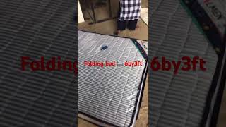 Folding Iron bed Mattress with or with cushion in 6by3by and 6by4ft shorts viral [upl. by Naeerb487]