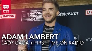 Adam Lambert on Lady Gaga  First Time on the Radio  Exclusive Interview [upl. by Dumond]