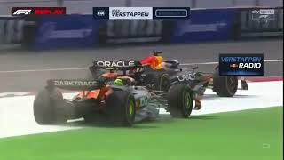 Leaked Uncensored Radio Max Verstappen Laughing At The 10 Sec Penalty For Pushing Norris Off Track [upl. by Ahsilem]