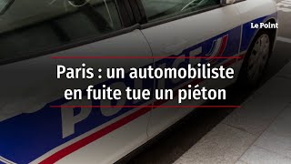 Paris  un automobiliste en fuite tue un piéton [upl. by Avihs]