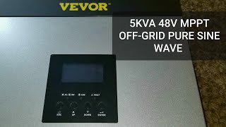 VEVOR OFF GRID INVERTER EASY SOLAR SETUP [upl. by Delainey]