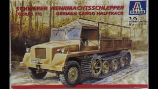 135 Italeri Schwerer Wehrmachtsschlepper Gerat 71 SWS Kit 360 [upl. by Ehrenberg]