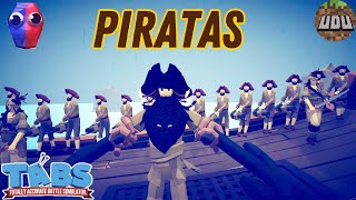 A Batalha dos Piratas Totally Accurate Battle Simulator [upl. by Barbur]