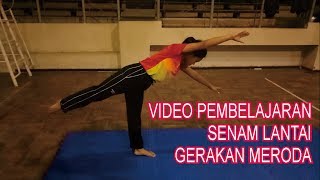 MATERI PJOK TEKNIK DASAR MERODA DALAM SENAM LANTAI [upl. by Desdamonna]