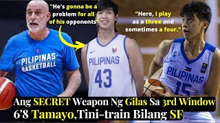 Ang PANGGULAT Na Player Ng Gilas Sa Qualifiers  68 Karl Tamayo TINITRAIN Bilang SF [upl. by Lenora658]