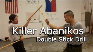 ABANIKO Crazy on Sinawali Double Sticks  Kali Escrima Arnis [upl. by Gene808]