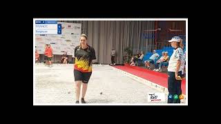 Petanque European Championship 2024 Women Double France vs Belgium [upl. by Ethel]