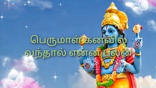 பெருமாள் கனவில் வந்தால் என்ன பலன்Vishnu kanavil vanthal Enna palanVishnu dreams [upl. by Egidio]