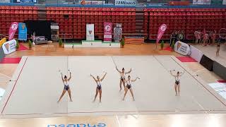 Gimnastas de Ritmica categoria Profesional de San Sebastian Esp [upl. by Erl]