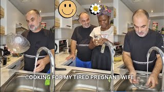 COOKING FOR MY TIRED PREGNANT WIFE cooking glory happiness wife [upl. by Nnomae]