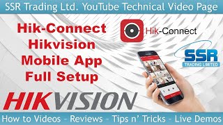 HikConnect Full Setup Guide NVR DVR Android Apple App Hikvision CCTV Add Live View Playback Share [upl. by Geehan]