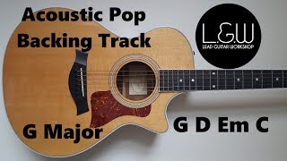 G Major Backing track G Ionian Acoustic Pop backing track [upl. by Ecadnac]