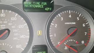 2005 2006 2007 2008 Volvo S40 Maintenance Light Reset Book Maintenance Service Required [upl. by Eisoj]