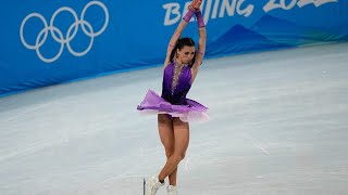 Kamila Valieva completes successful quad jump at Winter Olympics in Beijing [upl. by Leela]