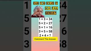 Math quiz only for Gerius 90fail soart trending vierlvideo mathematics [upl. by Eiramyma972]