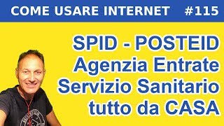 115 Equitalia e SSN con lo SPID POSTEID  Daniele Castelletti  Maggiolina informatica [upl. by Emoryt67]