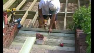 How to Build a Deck Part 06  Fitting decking boards How to Build a Deck with QDeck Products [upl. by Oeniri]