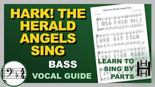 HARK THE HERALD ANGELS SING Vocal Bass F Major [upl. by Amadeo]