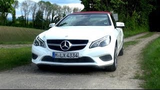 2014 Mercedes E 200 Cabriolet Facelift with 184 HP Test Drive [upl. by Drogin309]