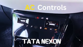 AC panel full controls in detail video  Nexon Pure Facelift [upl. by Navad248]