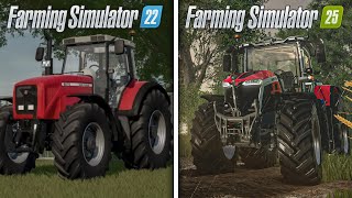 Farming Simulator 22 VS 25  Graphics and Gameplay comparison [upl. by Kumar]