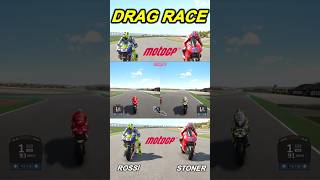 DRAG MOTOGP ROSSI VS STONER dragrace motogp ducati [upl. by Ordep]