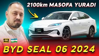 Byd seal 06 2024 dmi 2100km masofa yuradi  4K formatda obzor [upl. by Concoff]