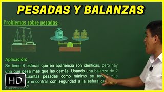 PESADAS Y BALANZAS  Razonamiento Matematico [upl. by Germann]