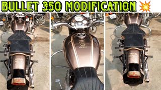 Royal Enfield bullet 350 Modification  Custom paint work  2024 [upl. by Rina129]