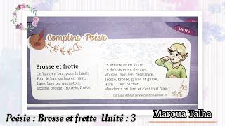 Brosseetfrotte Poésie Comptine mesapprentissages unité3 brosse frotte maroua [upl. by Adlesirc]