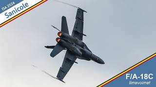 FA18C Hornet  Ilmavoimat  SANICOLE 2024 [upl. by Krispin]