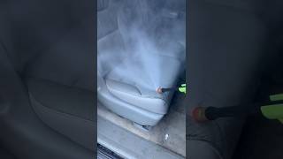 Amazon pressure washer vs leather seat [upl. by Aihsyt544]