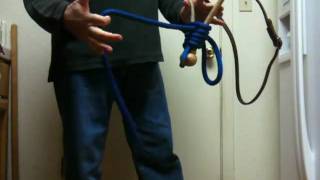 How to connect or tie Mecate Reins to Bosal  Adjusting Tying Bosal Reins  Rick Gore Horsemanship [upl. by Aronaele958]