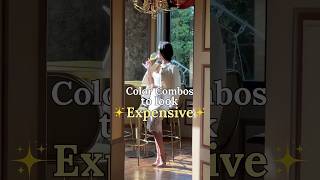 Color Combos of “Old Money”💰 shorts colorcombos oldmoneyaesthetic [upl. by Elleivap399]