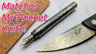 Grippy Titanium Pocket Pen  Shibui North EDC Fountain Pen [upl. by Venola]