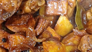 Adobong manok na may patatas😋 mamaemmchannel7057 [upl. by Nilyram]