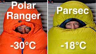 Which winter sleeping bag do you need  Thermarest Polar Ranger vs Parsec 18℃ [upl. by Owens]