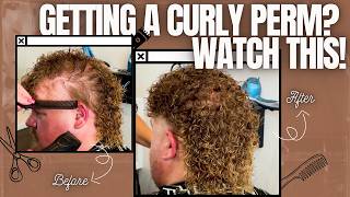 Curly Power How to Nail the Perfect Perm Haircuts Men [upl. by Celestyna]